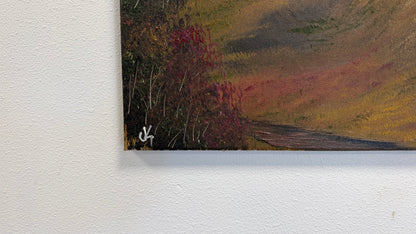 Painting #2618 - 16x20" Canvas - Autumn Landscape painted 9-25-26