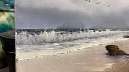 Painting #2083 - 22x28" Canvas - Oregon Coast Seascape painted 10-3-25