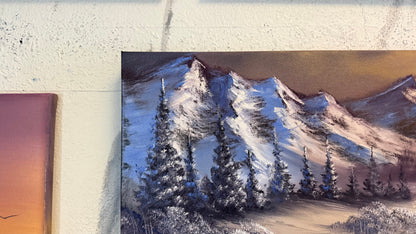 Painting #2260 - 15x30" Pro Series Canvas - Mountain River Landscape painted 1-29-26