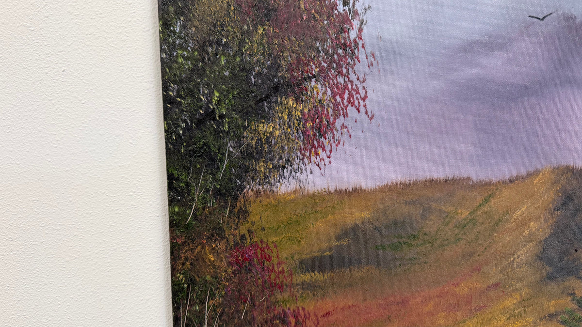 Painting #2618 - 16x20" Canvas - Autumn Landscape painted 9-25-26