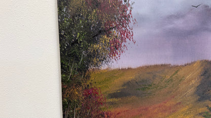 Painting #2618 - 16x20" Canvas - Autumn Landscape painted 9-25-26