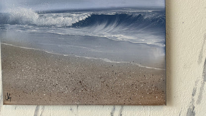 Painting #2117 - 18x24" Canvas - Palm Tree Seascape painted 10-25-25