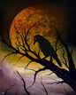 Painting #2609 - 16x20" Canvas - Raven Moon Landscape painted 9-19-26