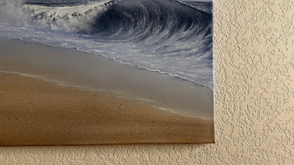 Painting #2499 - 20x24" Canvas - Crashing Wave Seascape painted 7-2-26