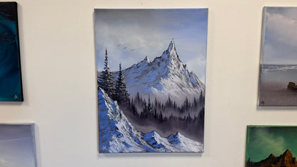 Painting #2574 - 18x24" Canvas - Mountain Landscape painted 8-30-26