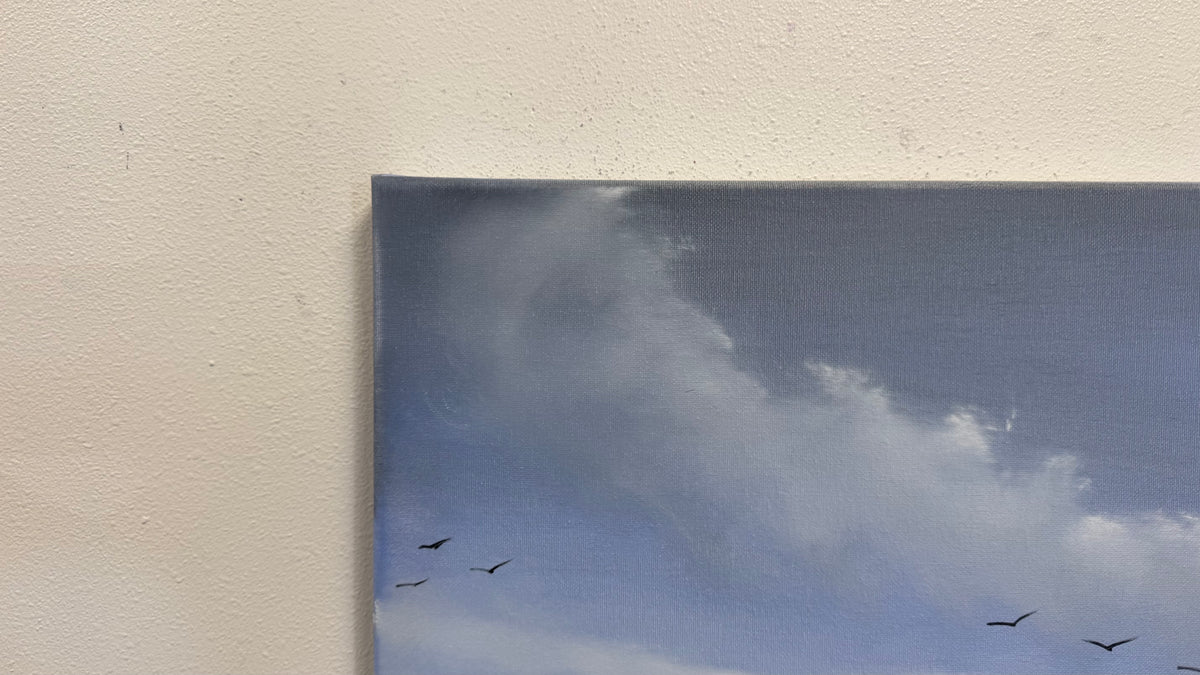 Painting #2611 - 16x20" Canvas - East Coast Seascape painted 9-20-26