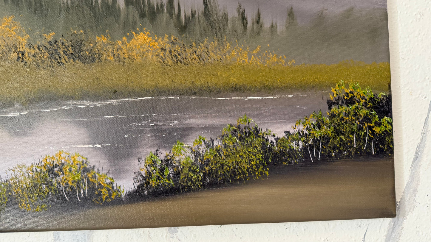 Painting #2474 - 16x20" Canvas - Teton River Path painted 6-2-26
