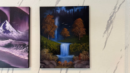 Painting #2347 - 16x20" Canvas - Orchard Falls 3 painted 3-21-26