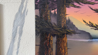 Painting #2400 - 16x20" Canvas - Oregon Coast Seascape painted 4-19-26