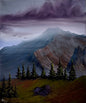 Painting #2620 - 20x24" Canvas - Mountain Landscape painted by Josh and Dani 9-26-26