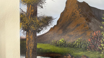 Painting #2058 - 20x24" Canvas - Summer Mountain Landscape painted 9-15-25