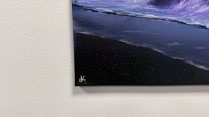Painting #2518 - 16x20" Canvas - Crashing Wave Seascape painted 7-17-26