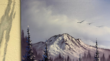 Painting #2201 - 20x24" Canvas - Winter Landscape painted 12-26-25