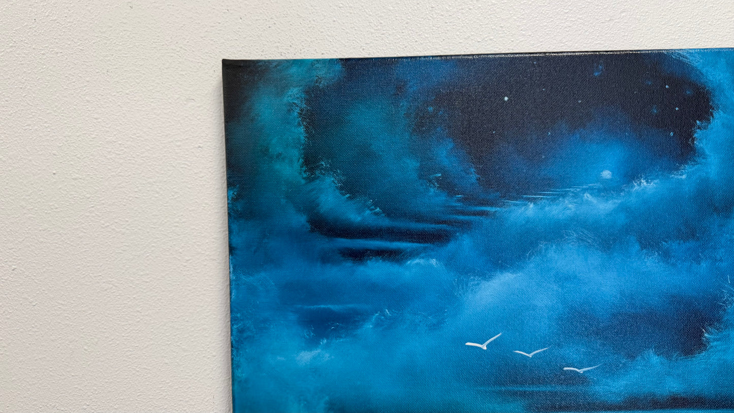 Painting #2560 - 16x20" Canvas - Stairway to Heaven painted 8-22-26