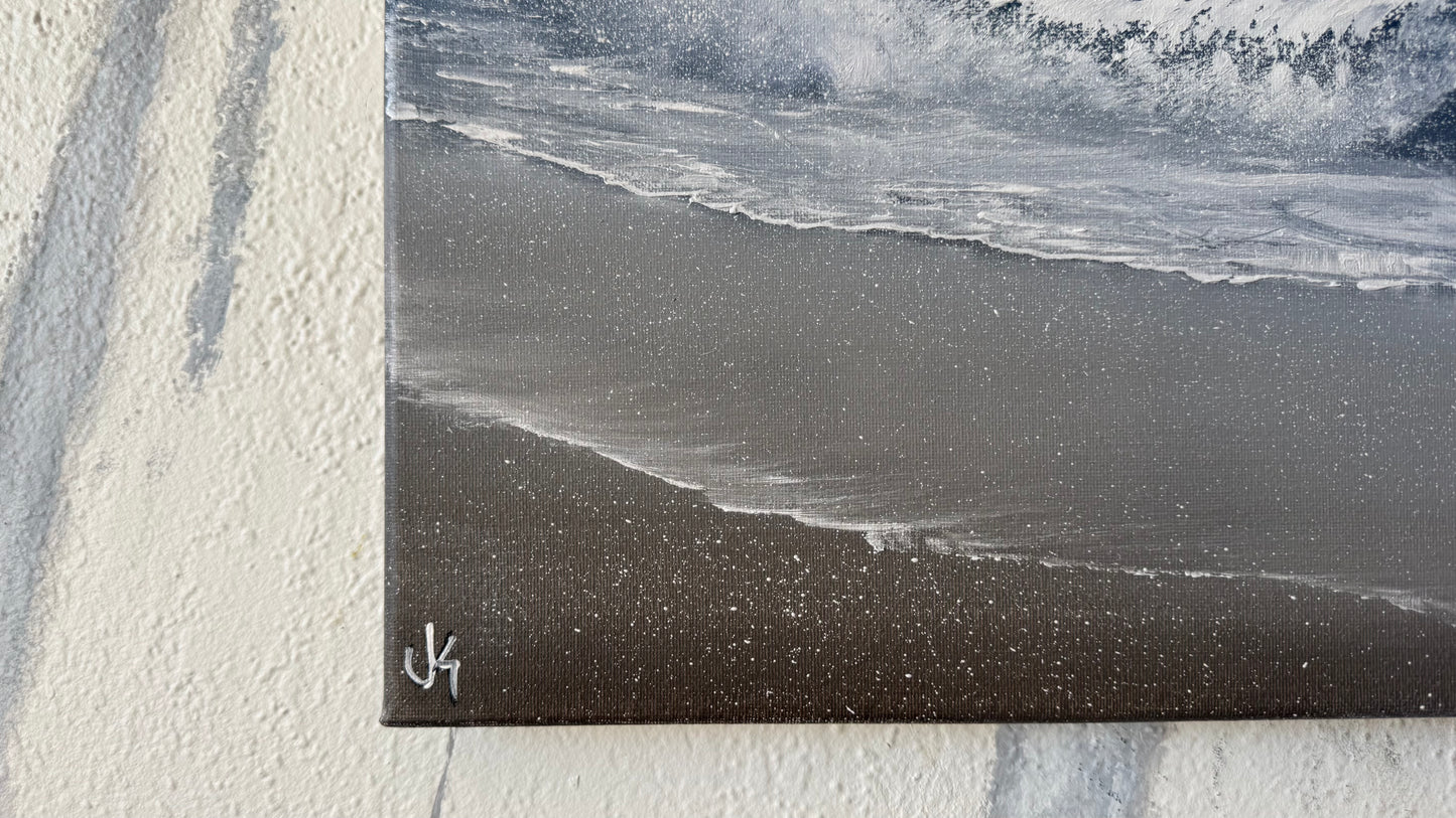Painting #2468 - 16x20" Canvas - Crashing Wave Seascape painted 5-30-26