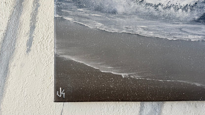 Painting #2468 - 16x20" Canvas - Crashing Wave Seascape painted 5-30-26