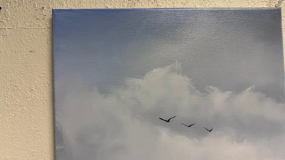 Painting #2064 - 16x20" Canvas - Tropical Seascape painted 9-19-25