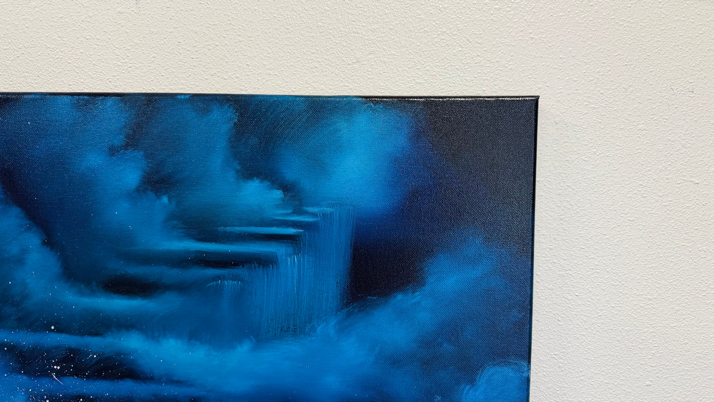 Painting #2525 - 16x20" Canvas - Stairway to Heaven Seascape painted 7-24-26