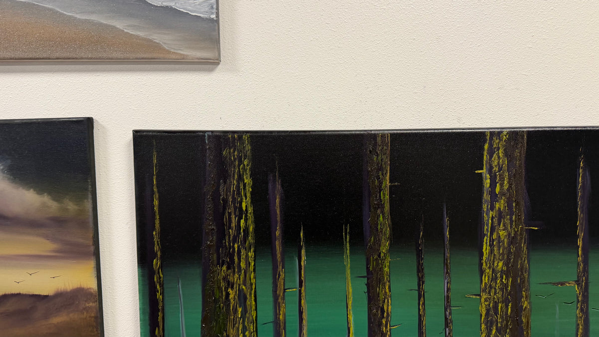 Painting #2649 - 24x36" Canvas - Forest Landscape painted 10-15-26