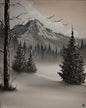 Painting #2167 - 16x20" Canvas - Winter Landscape painted 12-1-25