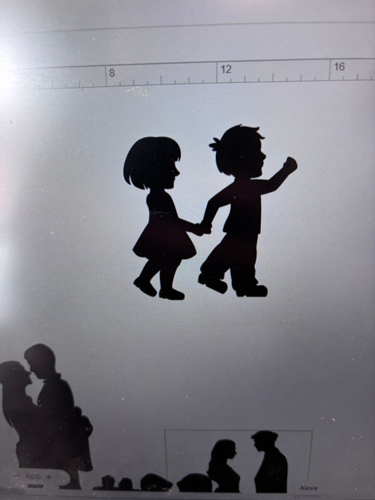 Decal - Brother and Sister - Removable Adhesive Sticker