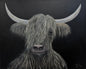 Painting # by Dani from Happily Painted - 16x20" Canvas - Highland Cow