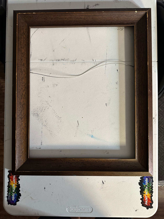 Painting #1481 - 16x20" Canvas - Teal Forest Landscape