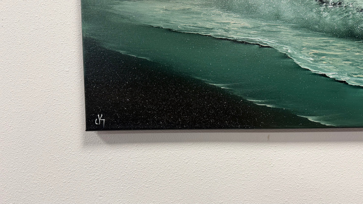 Painting #2664 - 18x24" Canvas - West Coast Seascape painted 10-26-26