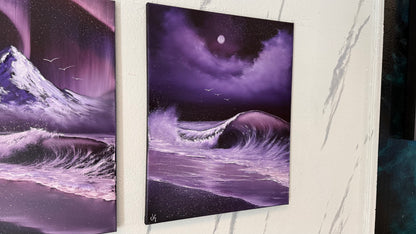 Painting #2378 - Crashing Wave Seascape painted 4-7-26