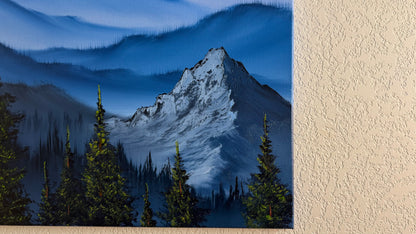 Painting #2514 - 20x24" Canvas - Rolling Hills Mountain Landscape painted 7-13-26