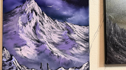 Painting #2439 - 16x20" Canvas - Mountain Landscape painted 5-15-26
