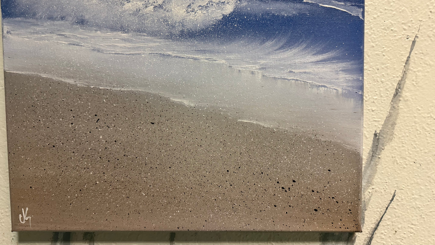 Painting #2207 - 16x20" Canvas - Seascape painted 12-28-25