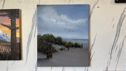 Painting #2435 - 20x24" Canvas - East Coast Seascape painted 5-11-26