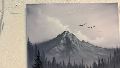 Painting #2168 - 16x20" Canvas - Path To Mt Hood painted 12-3-25