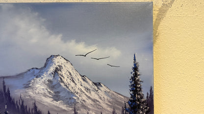 Painting #2216 - 16x20" Canvas - Road to Mt Hood painted 1-2-26