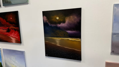 Painting #2520 - 16x20" Canvas - Washington Coast Seascape painted 7-19-26