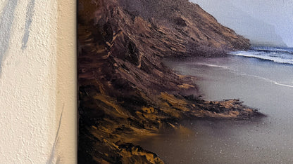 Painting #2240 - 18x24" Canvas - Oregon Coast Seascape painted 1-16-26