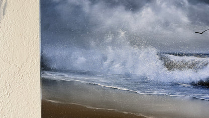 Painting #2214 - 16x20" Canvas - Day Seascape painted 1-2-26