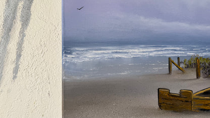 Painting #2425 - 18x24" Canvas - Old Boat Seascape painted 5-4-26