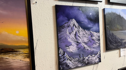 Painting #2439 - 16x20" Canvas - Mountain Landscape painted 5-15-26