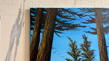 Painting #2307 - 18x24" Canvas - Acrylic Forest painted 2-26-26