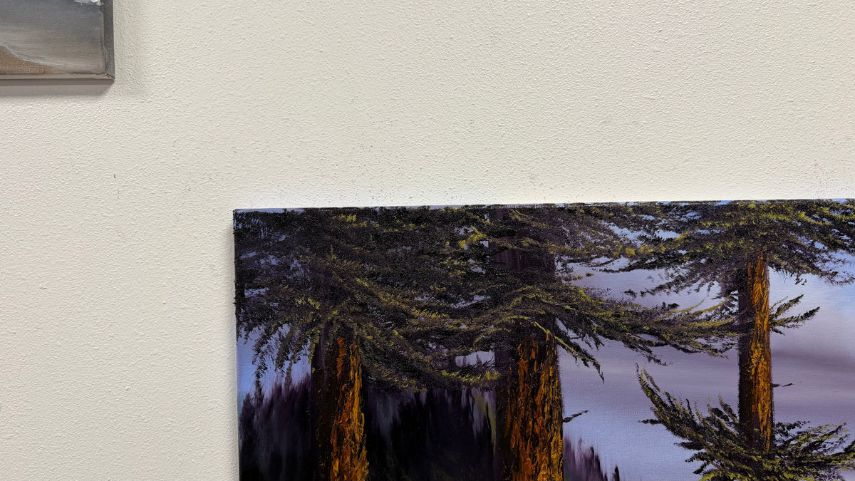 Painting #2646 - 20x24" Canvas - Pacific Northwest Seascape painted 10-12-26