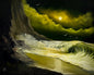 Painting #2575 - 16x20" Canvas - Crashing Waves Seascape painted 8-30-26