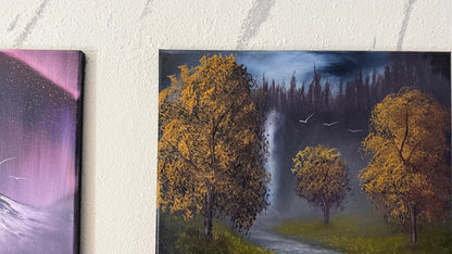 Painting #2340 - 16x20" Canvas - Orchard Falls painted 3-17-26
