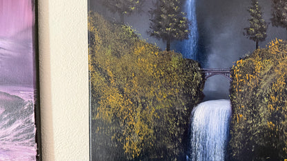Painting #2332 - 16x20" Canvas - Multnomah Falls painted 3-13-26