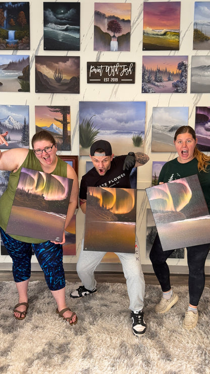 GROUP Painting Class - 12pm - Oregon Coast Seascape with PaintWithJosh Saturday 5-23-26