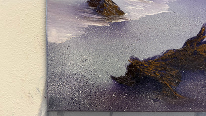 Painting #2045 - 16x20" Canvas - Oregon Coast Seascape painted 9-8-25