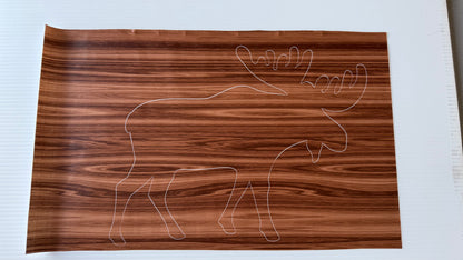 Stencil - Moose - Easy Liner Removable Adhesive Contact Paper