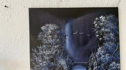 Painting #2022 - 16x20" Canvas - Multnomah Falls painted 8-28-25