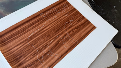 Stencil - Moose - Easy Liner Removable Adhesive Contact Paper